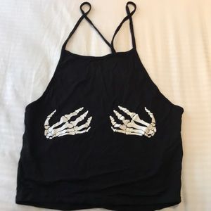 Open Back Tank /Crop top